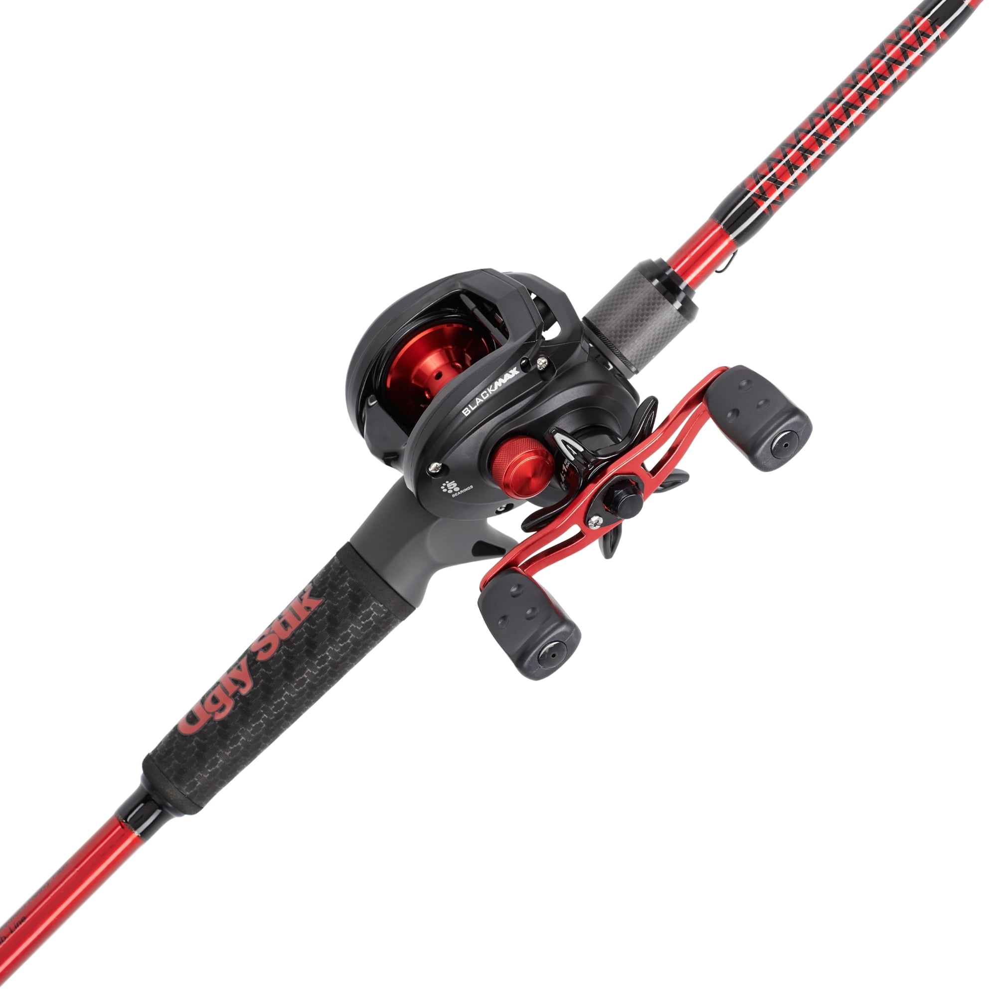 Ugly Stik 7’ Carbon Baitcast Fishing Rod and Reel Casting Combo