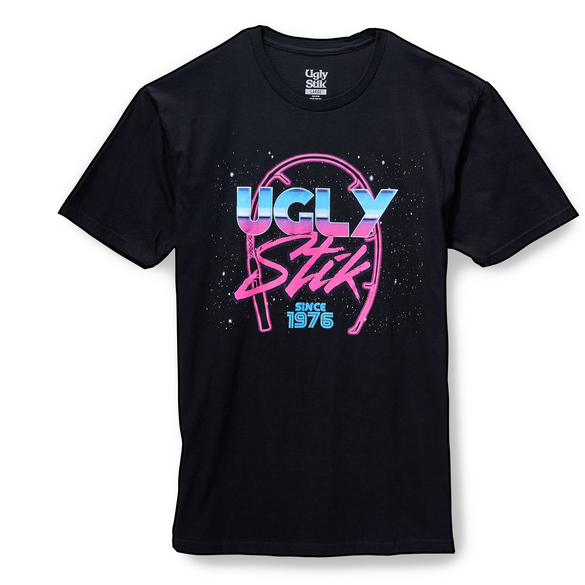 Ugly Stik 80's Logo T-Shirt, Size XL (Black)