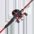 thumbnail image 1 of Ugly Stik Carbon Baitcast Fishing Combo, 7' Medium Heavy Rod, Left Handed Reel, 1 of 8