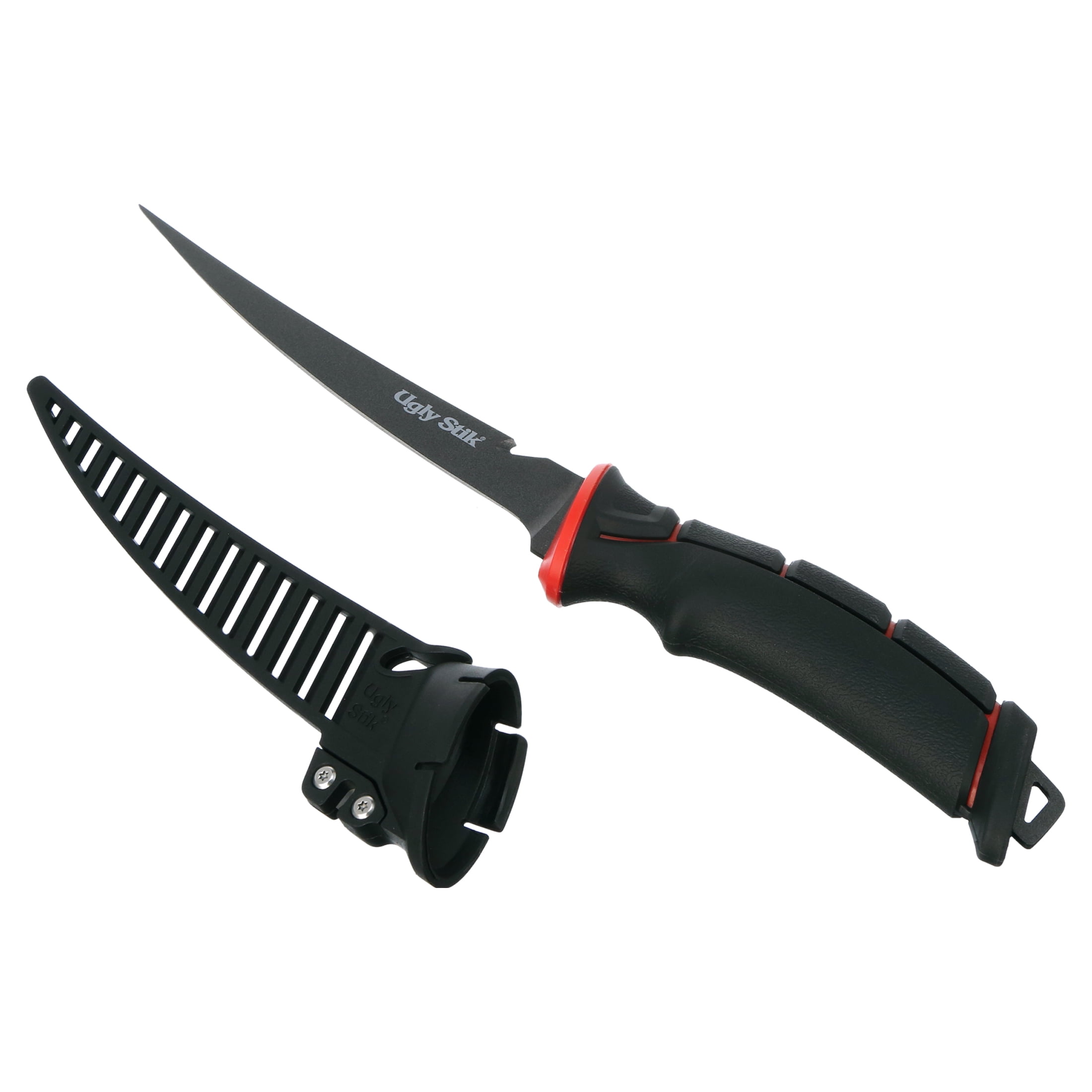 Ugly Stik Fishing Tools, 7in Tapered Knife, Black