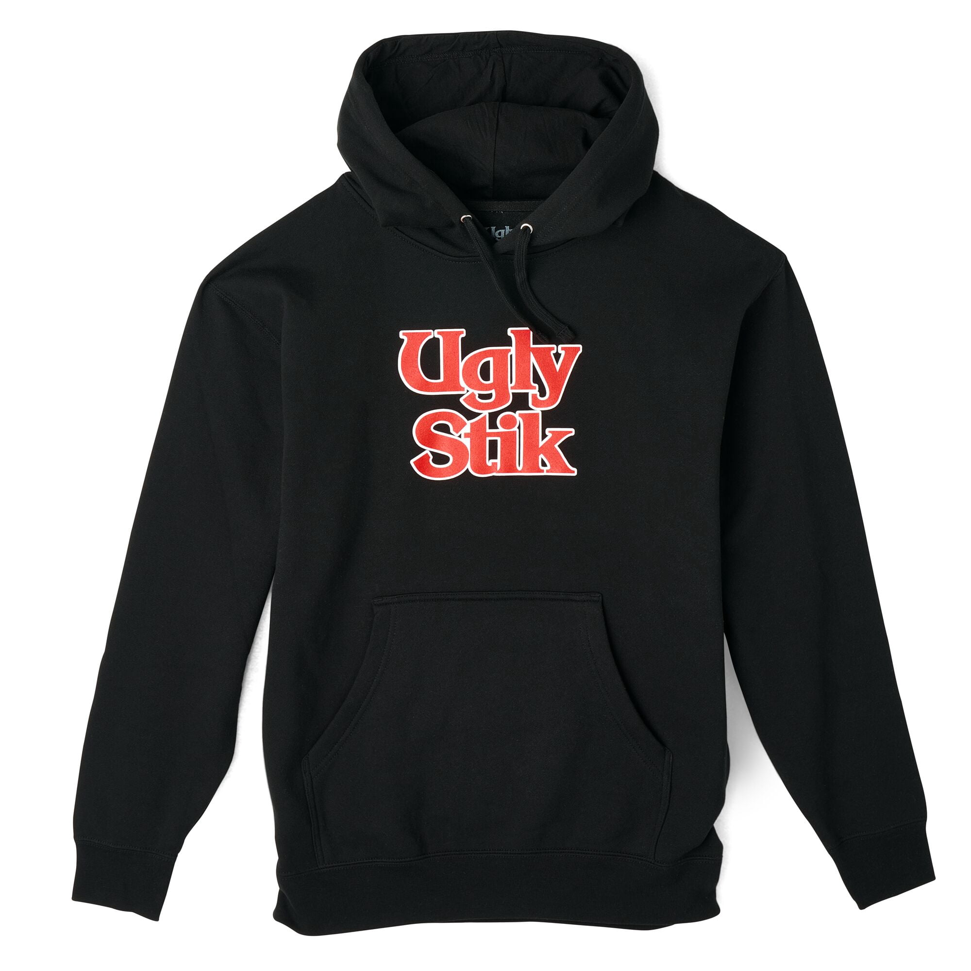 Ugly Stik Logo Pullover Hoodie, Black, Size XXL