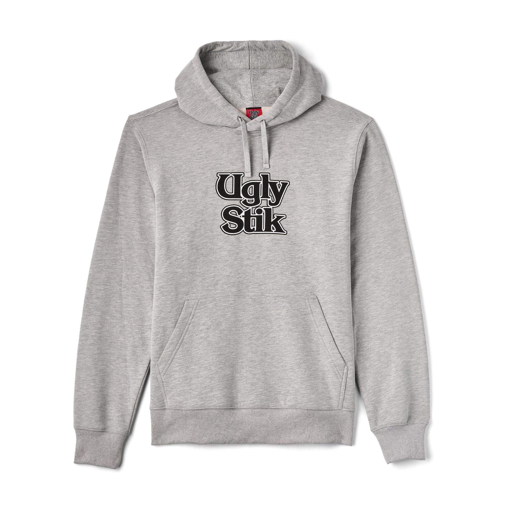 Ugly Stik Logo Pullover Hoodie, Grey, Size S