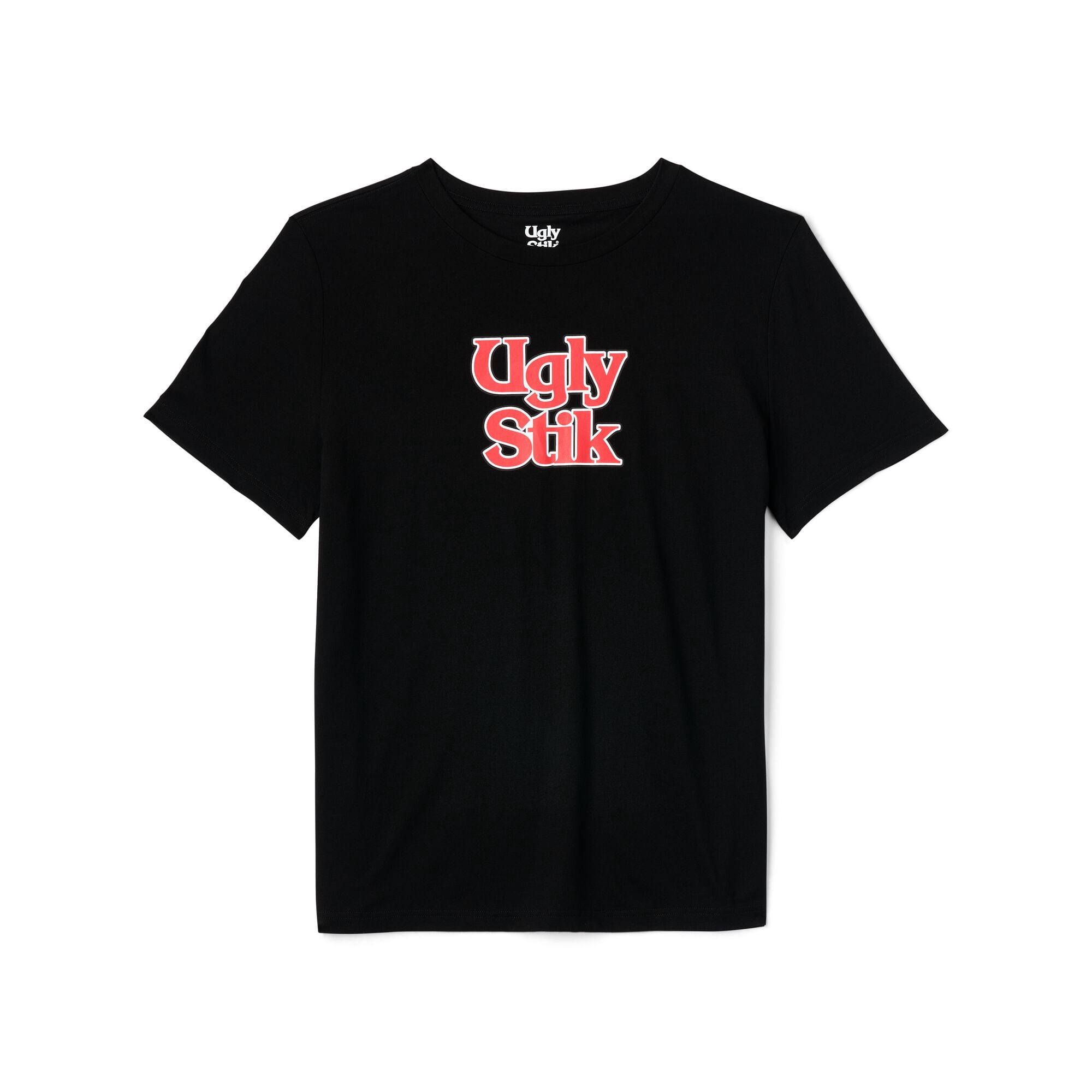 Ugly Stik Logo Short Sleeve T-Shirt, Black, Size M