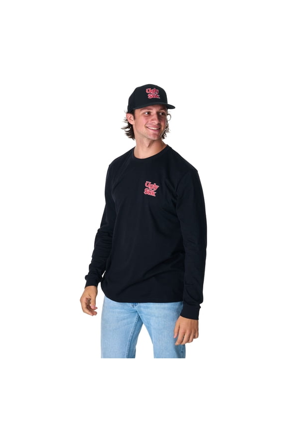 Logo Twill Trucker Hat, Black