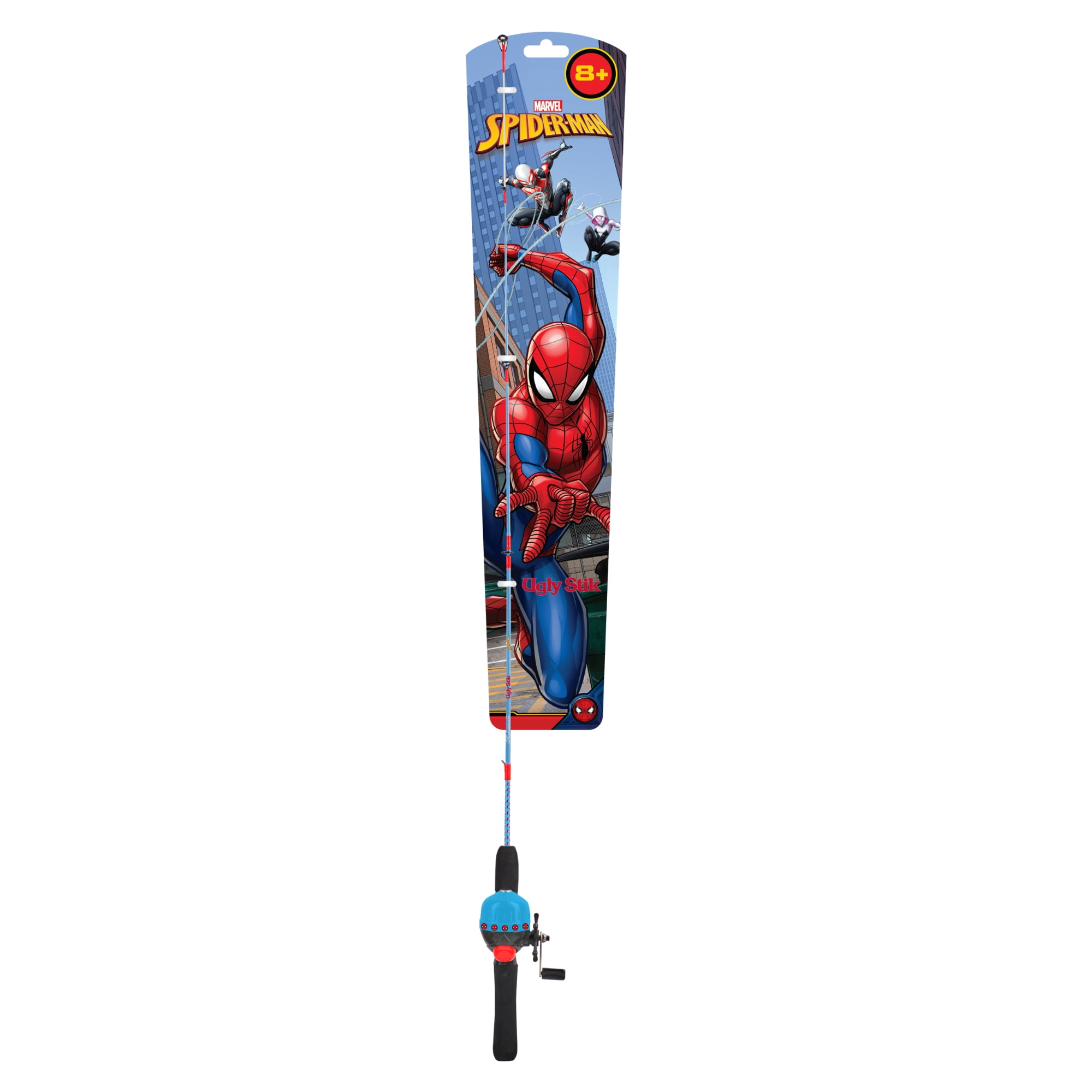 Ugly Stik Marvel Spiderman 3' Spincast Combo - Kids Fishing Combo