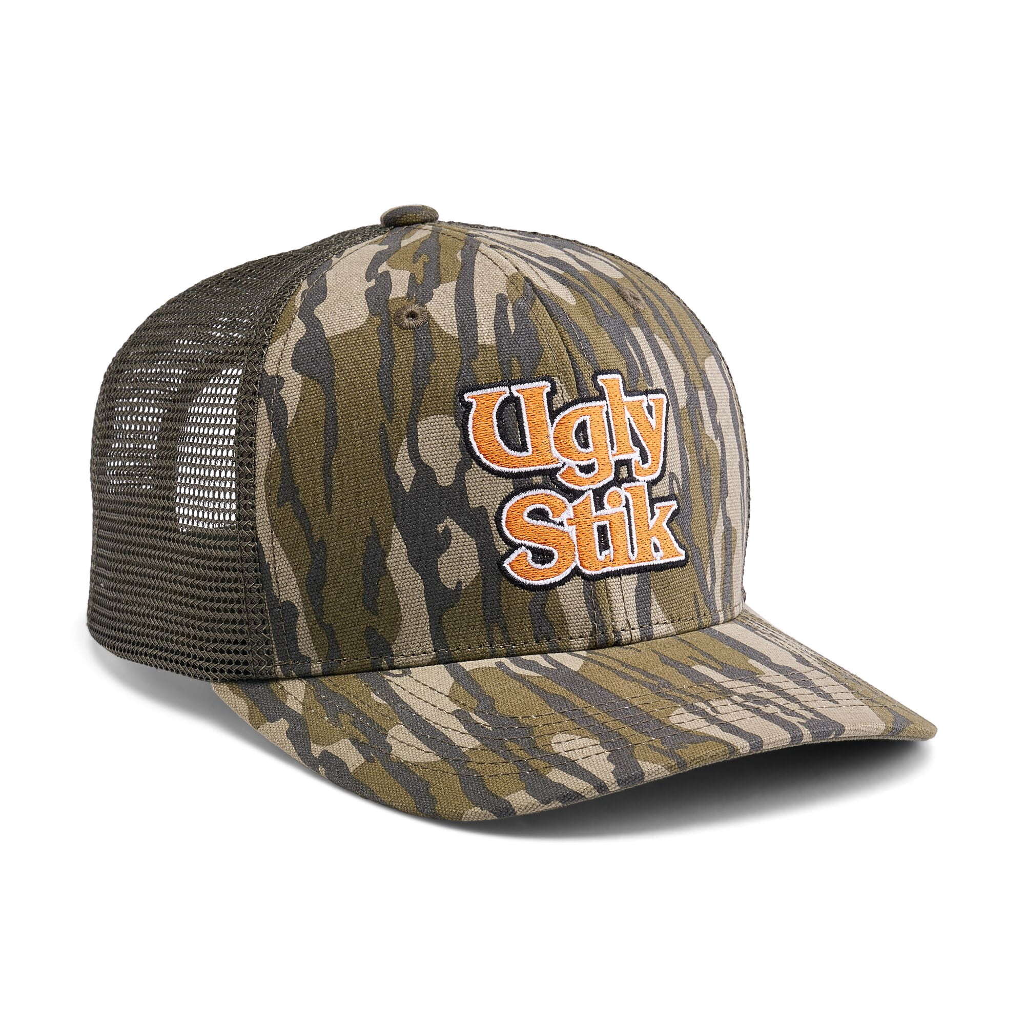 Ugly Stik Mossy Oak® Logo Twill Trucker Hat, Camo