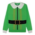 thumbnail image 1 of The Ugly Sweater Co. Interactive Ugly Christmas Sweaters for Holiday Fun Tacky Unisex Design, Perfect Snug Fit Breathable (Emerald - Yo Ho Ho, XX-Large), 1 of 3
