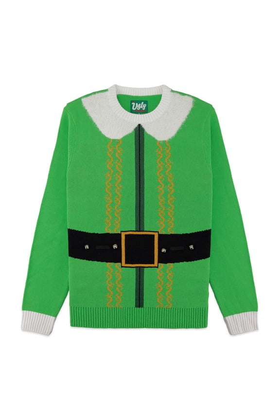 Interactive Ugly Christmas Sweaters for Holiday Fun Tacky Unisex Design, Perfect Snug Fit Breathable (Emerald - Yo Ho Ho, XX-Large)