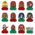 thumbnail image 1 of Ugly Sweater Party Decorations 12Pcs Honeycomb Centerpiece for Ugly Sweater Party Table Decor for Christmas Winter Holiday Party Supplies, 1 of 8