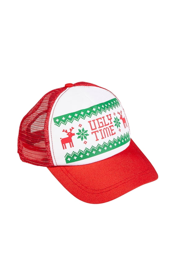 Ugly Sweater Trucker Hats - 6 Pc