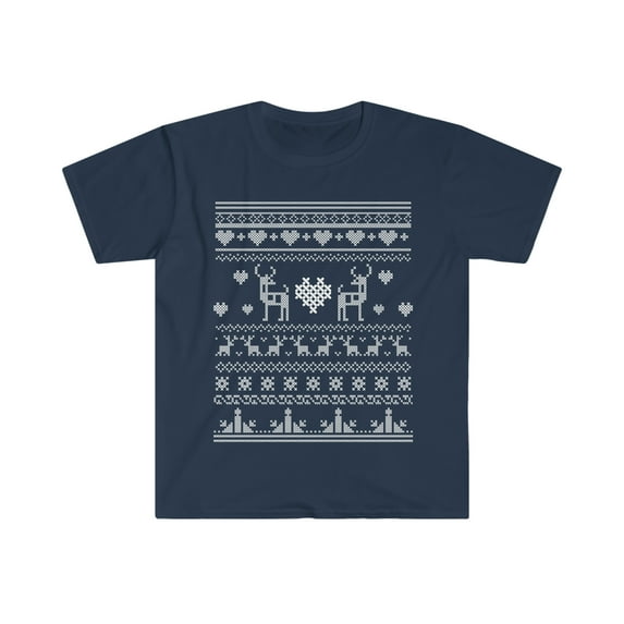 Ugly Sweater Unisex T-shirt S-3XL Holidays Merry Christmas Xmas