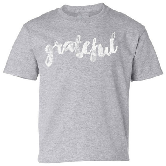 Ugly Thanksgiving Day Youth Shirt - Grateful Graphic Tee for Kids Boys Girls XS S M L XL