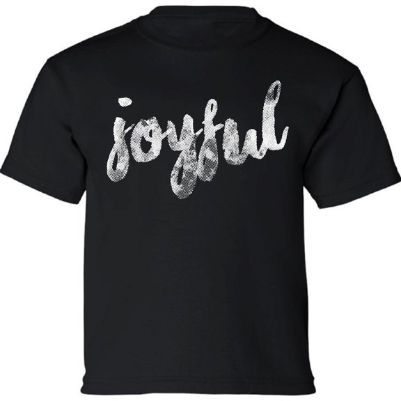 Thanksgiving Day Youth Shirt - Joyful Graphic Tee for Kids Boys Girls XS S M L XL