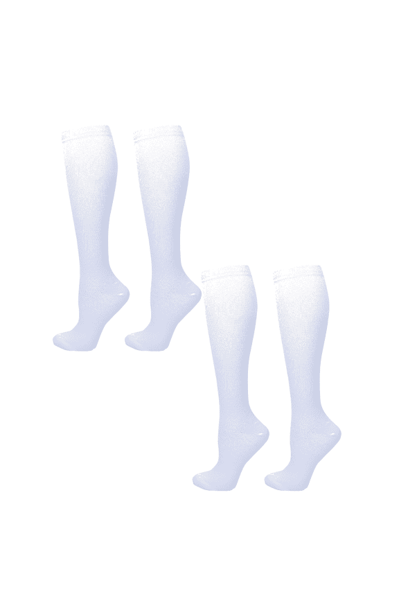 2 Pair Mens Compression Socks, 8-15 mmHg Knee High Over Calf Length for Comfort & All-Day Support