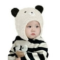 thumbnail image 1 of Ugoldhm Baby Cute Winter Hat Sherpa Windproof Warm Cap with Bear Ear, Size for 1-2 Years, 1 of 6