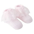 thumbnail image 1 of Ugoldhm Baby Girl's Lace Ankle Socks with Eyelet Detail - Frilly Dress Socks for Newborn, Infant & Toddler, 1 of 4