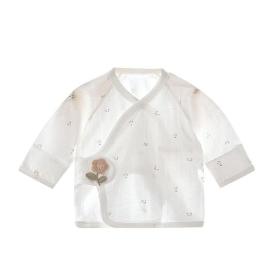 Ugoldhm Baby Girls or Boys Tops Infant Sewn Open Front Cute Printed Shirts