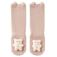 thumbnail image 1 of Ugoldhm Baby & Toddler Non-Slip Grip Socks - Cartoon Doll Decor Warm Thick Over Knee Slipper Socks, 1 of 3