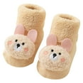 thumbnail image 1 of Ugoldhm Baby & Toddler Thickened Plush Socks - Warm Cotton Soft Winter Non-Slip Socks with Bear Design, 1 of 3