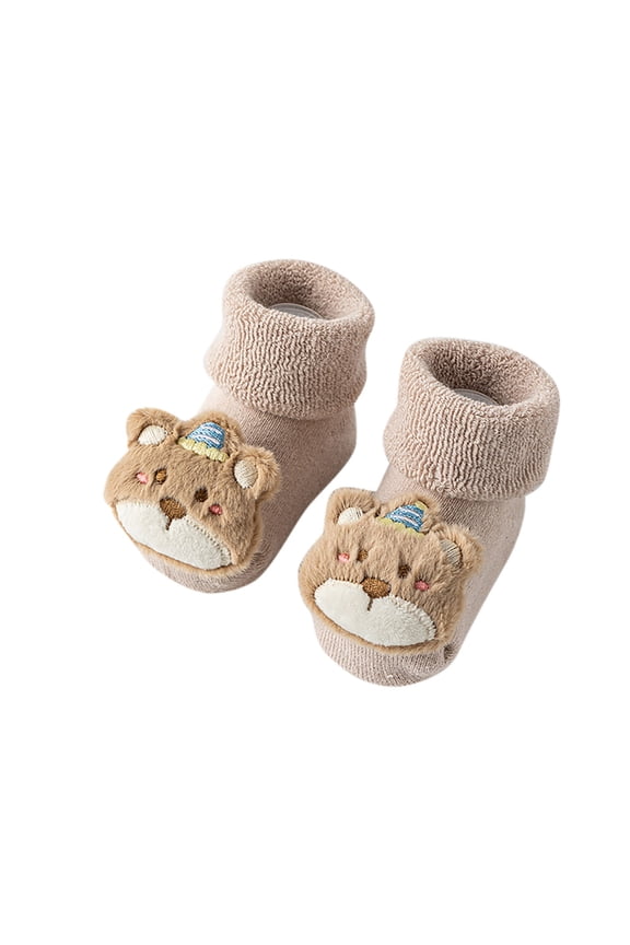 Baby's Non-Slip Socks, Soft Sole Sock for Indoor Use, First Walking by Infants & Toddlers