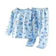 thumbnail image 1 of Ugoldhm Boys 2 Piece Set Graphic Print Cotton Sleepwear Comfy Lounge Outfits Set Sizes 3-15, 1 of 4