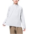 thumbnail image 1 of Ugoldhm Boys Girls 5-14 Years Quarter Zip Sweattshirt - Quick Dry Long Sleeve Sportswear Tops, 1 of 6