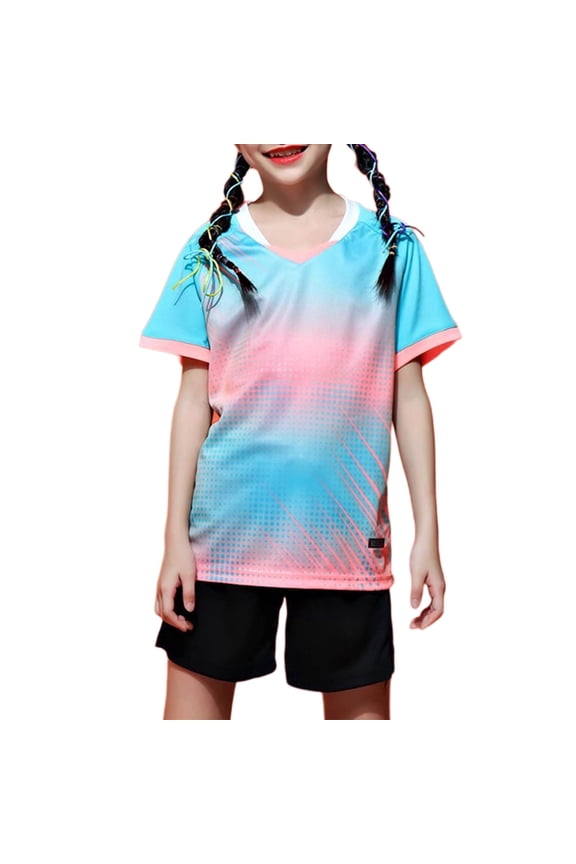 Boys & Girls Soccer Uniform Set – Moisture-Wicking Jersey & Shorts, Youth Athletic Wear (4-17 Years)