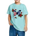 thumbnail image 1 of Ugoldhm Boys Independence Day Outfits Red White Blue Tees 3-10Y Cotton Summer Casual Shirts, 1 of 6