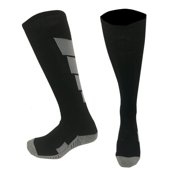 Ugoldhm Boys Knee High Compression Socks for Soccer, Football, Running & Training, Thick Warm Athletic Socks