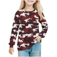 thumbnail image 1 of Ugoldhm Children Boys' Girls' Camo Shirt Crew Neck Long Sleeve Tunic Tee for Casual Fall Summer, 1 of 8