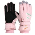 thumbnail image 1 of Ugoldhm Children Ski Gloves - Waterproof Fleece Lined Warm Winter Snowboard Gloves for 8-12 Years, 1 of 8