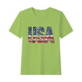 thumbnail image 1 of Ugoldhm Fourth of July Girls T-Shirts Short Sleeve Crewneck Casual Loose Cute Tee Tops Summer Girls Clothing 2-15 Years, 1 of 5