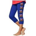 thumbnail image 1 of Ugoldhm Girls Athletic Leggings Sport Casual Baseball Print Summer Kids Workout Running Yoga Capris Pants Size 2-13, 1 of 4