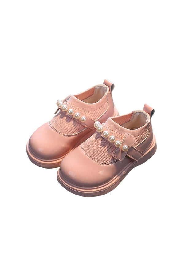 Girls Beaded Princess Flats Breathable, Flexible Sole for Weddings & Birthdays Kids Shoes (2-7 Years)