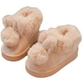 thumbnail image 1 of Ugoldhm Girls Cute Fuzzy Snow Boots, Non-Slip Warm Full Wrapped Indoor Outdoor Winter Footwear, 1 of 8