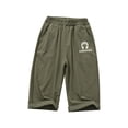 thumbnail image 1 of Ugoldhm Girls Elastic Waist Wide Leg Capris - Lightweight Casual with Pockets for 5-16 Years, 1 of 4