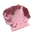 thumbnail image 1 of Ugoldhm Girls Fashion Tops Ruffle Puff Sleeve Bow Embroidered Shirts Cute Fall Casual Tees, 1 of 6