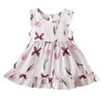 thumbnail image 1 of Ugoldhm Girls Dresses Flowy Cotton Sleeveless Boho Dress Cute Print Sundress Summer Clothes 6Months-11Years, 1 of 3