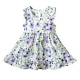 thumbnail image 1 of Ugoldhm Girls Dresses Flowy Cotton Cute Print Sleeveless Boho Dress Sundress Summer Clothes 6Months-11Years, 1 of 3