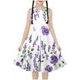 thumbnail image 1 of Ugoldhm Girls Casual Dresses Boho Dress Sleeveless Breathable Cute Print A-Line Dress Summer Outfits Size 4-14, 1 of 6