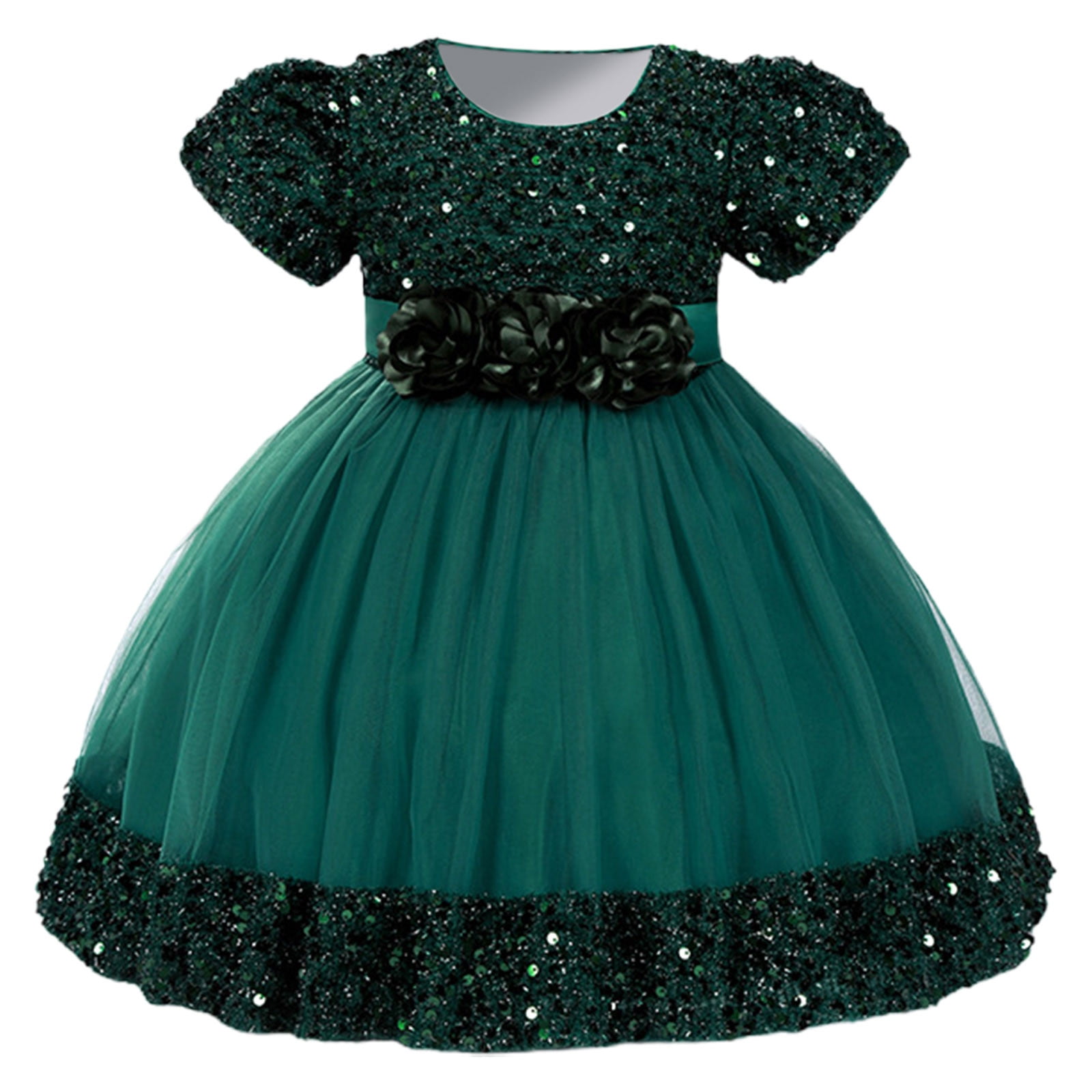 Ugoldhm Girls Poofy Dresses Princess Dress Elegant Fashion Mesh Sleeveless  Ball Gown Summer Clothes 6 Months-5 Years - Walmart.com