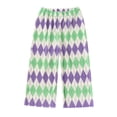 thumbnail image 1 of Ugoldhm Girls' Ribbed Wide Leg Pants, Colorful Ombre Print, Elastic Waist Palazzo Trousers for 4-13 Years, 1 of 3