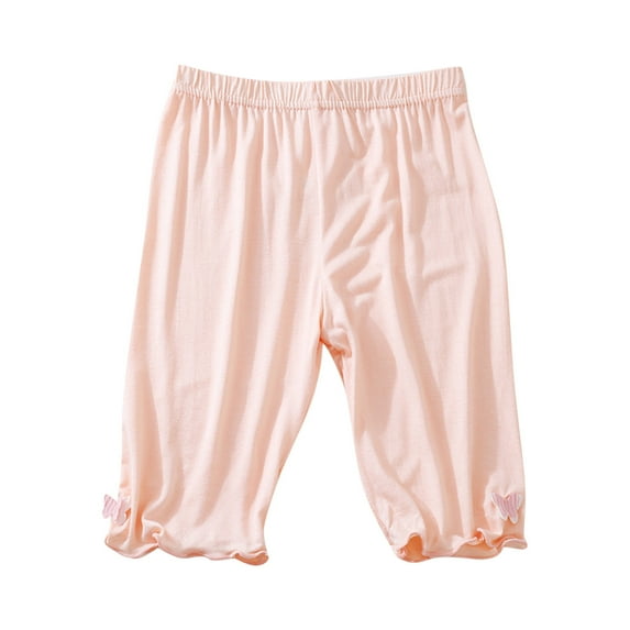 Ugoldhm Girls Safety Shorts Unisex Casual Sport Thin Summer Solid Color Bermuda Shorts Size 3-14