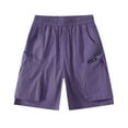 thumbnail image 1 of Ugoldhm Girls Shorts Casual Breathable Solid Color Summer Everyday Shorts Girls' Bottoms Size 5-18, 1 of 4
