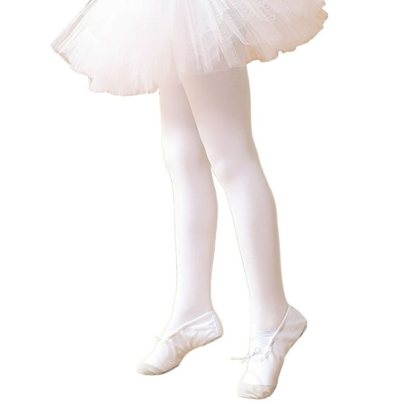 Ugoldhm Girls Soft Ballet Tights - Thick Fleece Lined Stockings Dance Leggings, Sizes 2-14 Years