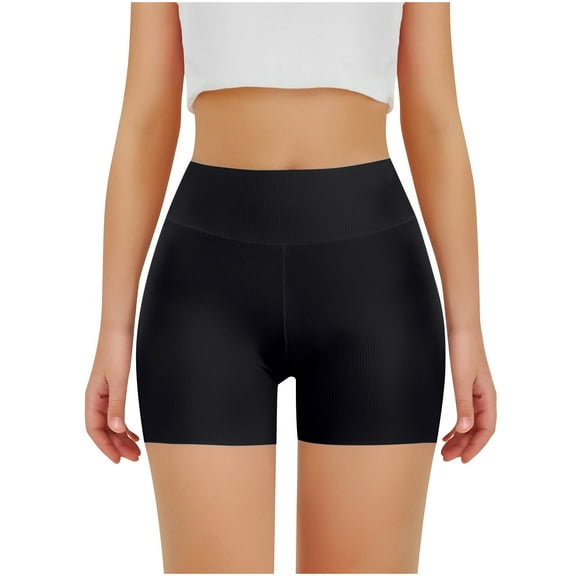 Ugoldhm Girls Stretch Volleyball Bike Shorts Summer Comfy Activewear Kid Yoga Dance Compression Shorts 4-13 Years