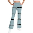 thumbnail image 1 of Ugoldhm Girls Striped Flare Pants - Elastic Waist Bell Bottom Trousers French Retro Style (5-16Y), 1 of 6