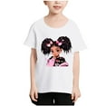 thumbnail image 1 of Ugoldhm Girls Summer Shirts Cute Print Short Sleeve Crew Neck Tee Tops Kids Casual Clothes Size 3-12, 1 of 4