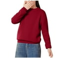 thumbnail image 1 of Ugoldhm Girls Sweaters Crewneck Long Sleeve Fuzzy Tops Fall Winter Warm Shirts for 2-14 Years, 1 of 6