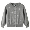 thumbnail image 1 of Ugoldhm Girls Winter Jacket Flower Embroidered Cardigans Button Down Cute Coat Fall Outerwear Sizes 2-13, 1 of 7